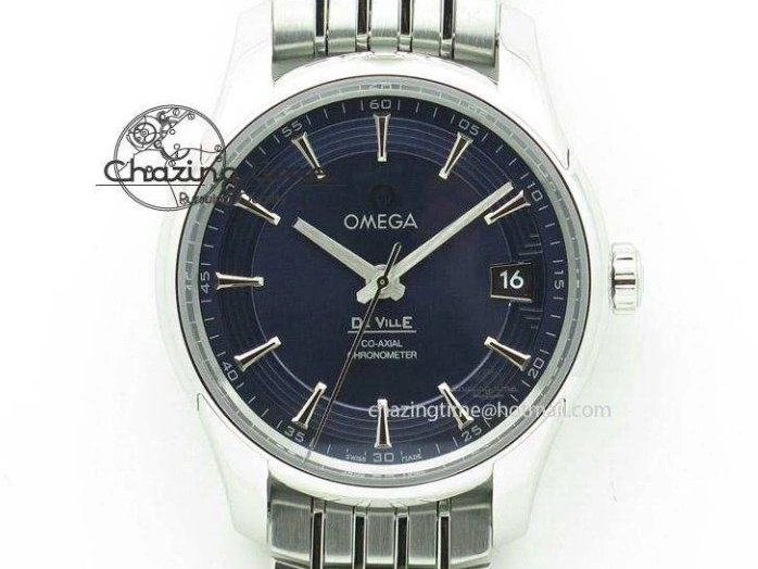 0319 Planet Ocean Master Chronometer 600M 45.5mm SS SCF 1:1 Best Edition Blue Bezel Blue Dial on SS Bracelet A9900 Super Clone Lightweight 7676